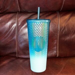 Starbucks Venti Teal Ombré Studded Tumbler BRAND NEW
